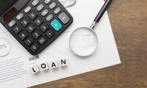 loan-taxes-concept-top-view